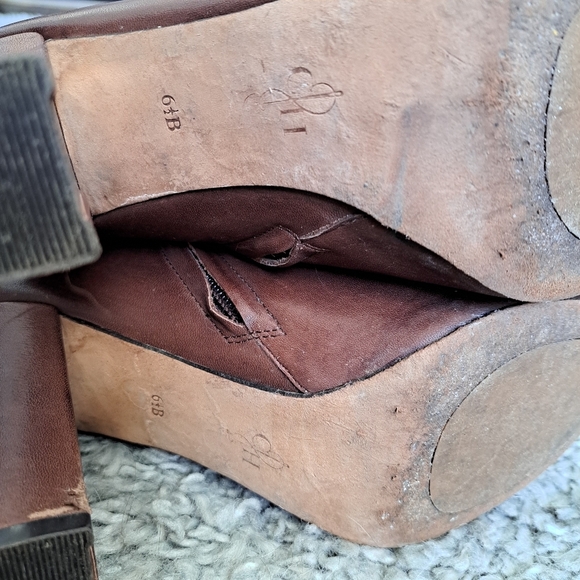 Cole Haan | Chocolate brown sued & heeled leather boots - Picture 4 of 14